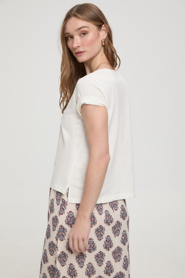 Milano T-shirt de manga curta estampada Branco
