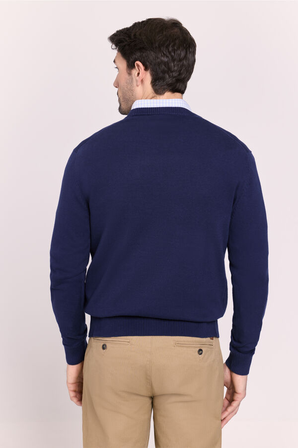 Milano Jersey cuello caja Navy