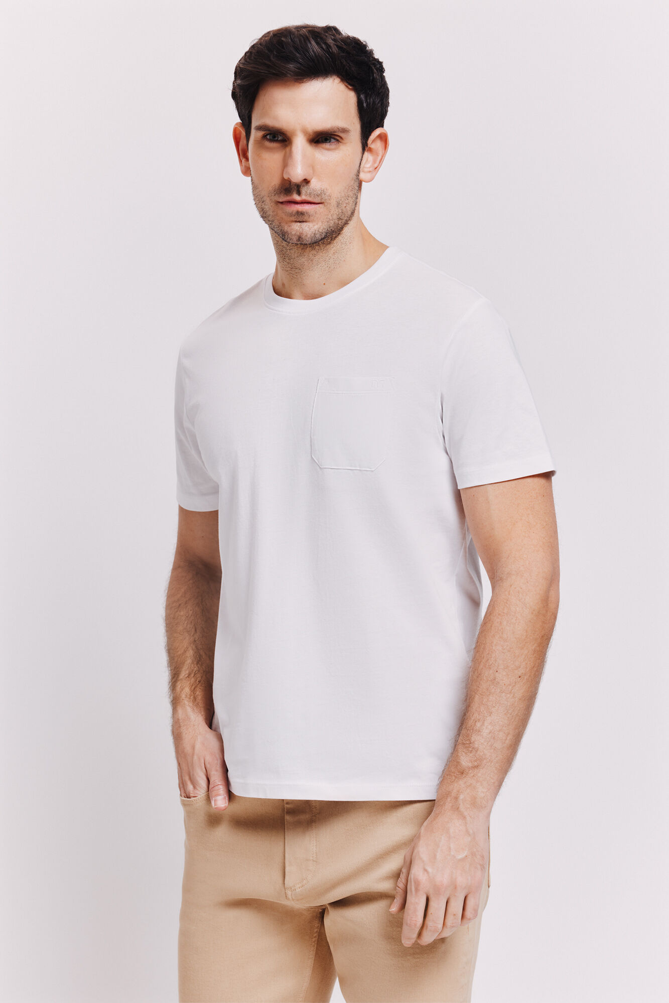 Milano Camiseta b&aacute;sica con bolsillo