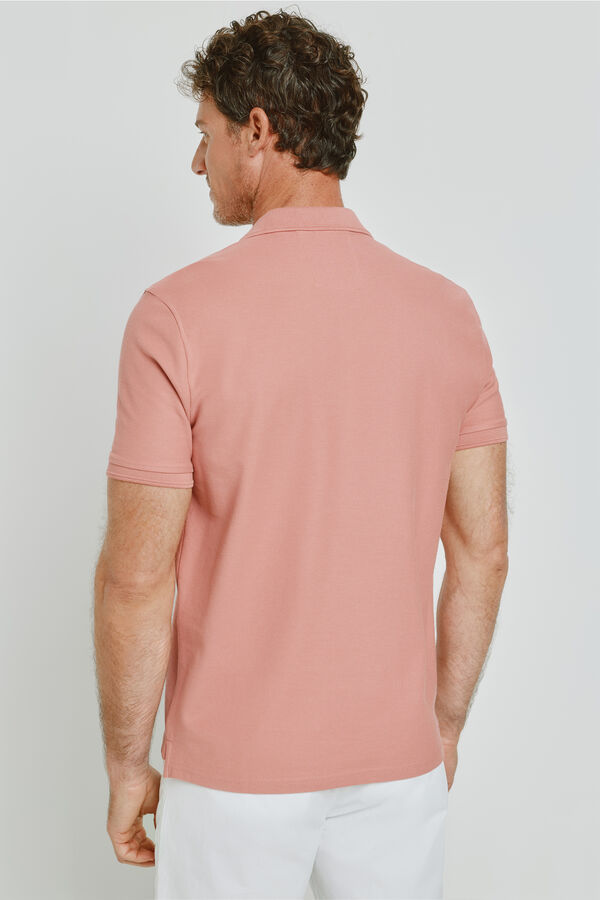 Milano Polo manga curta Rosa