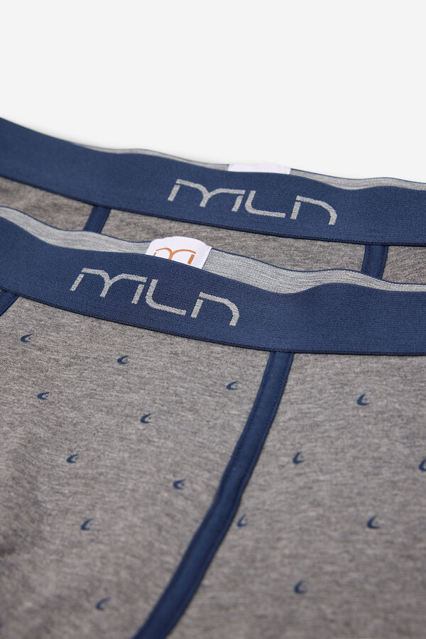 Milano Pack de boxers com estampa fantasia Cinzento oscuro