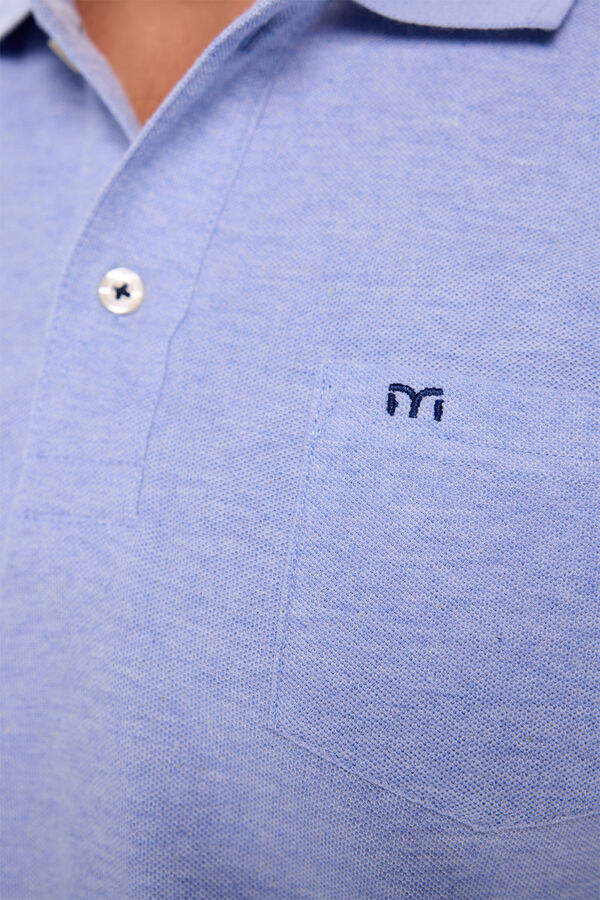 Milano Polo de bolso Azul claro