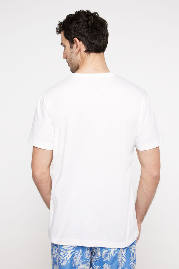 Fifty Outlet Camiseta básica manga corta Blanco