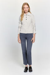 Milano Jeans regular fit tiro alto Gris