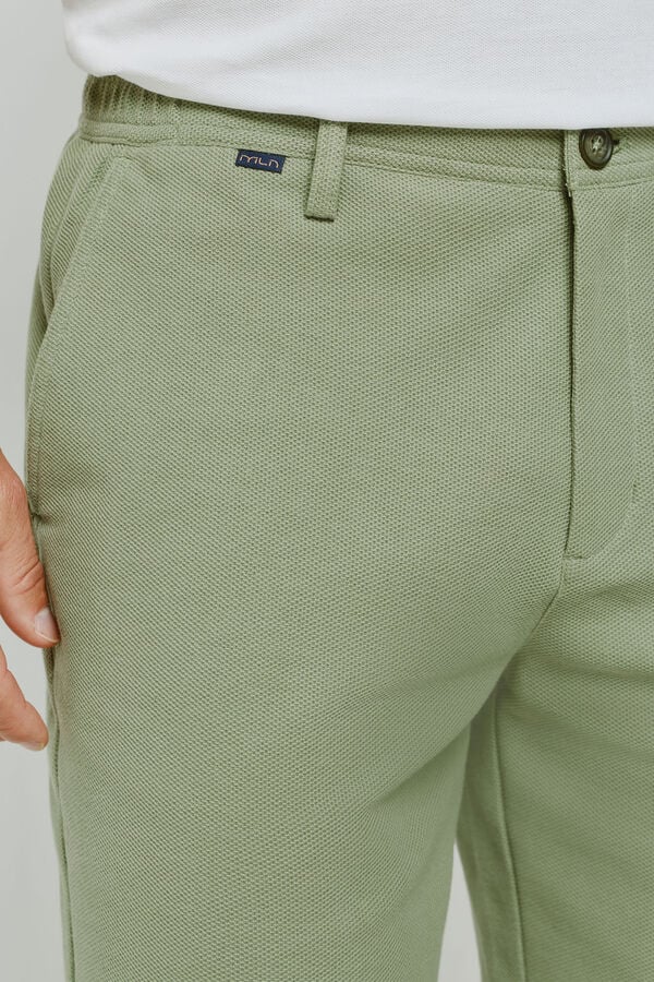 Milano Bermuda microestructura Kaki Claro