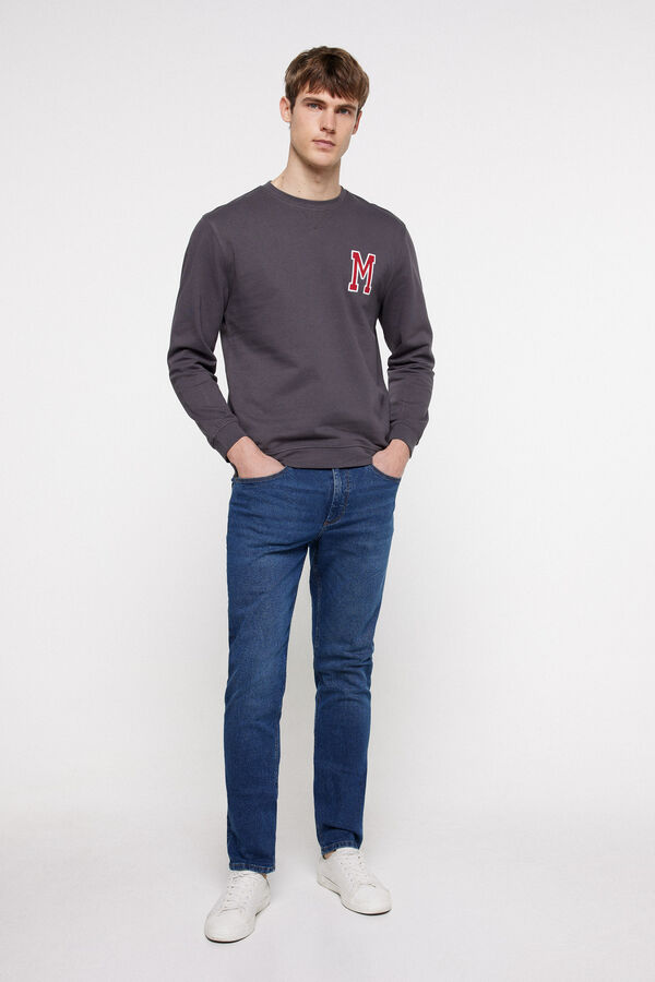 Fifty Outlet Sweatshirt Patch Milano Cinzento oscuro