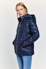 Milano Cazadora acolchada capucha Navy