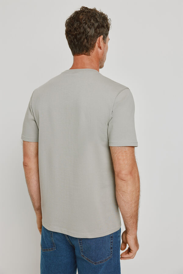 Springfield T-shirt gr&aacute;fica Springfield Estampado cinza