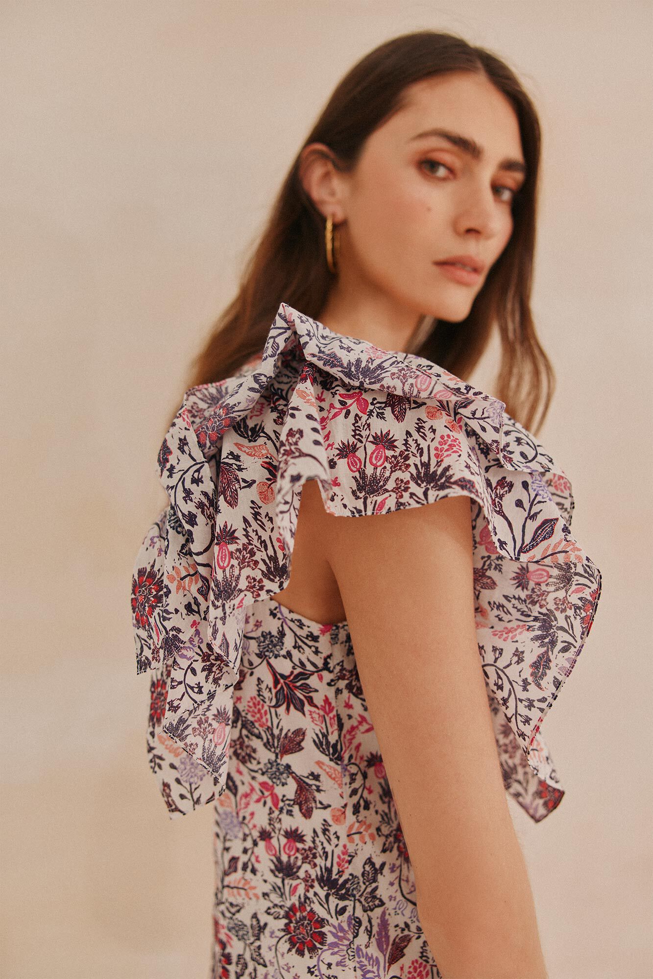 Hoss Intropia Am&aacute;lia. Vestido curto estampado