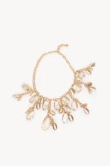 Hoss Intropia Lucy. Collar eslabones ba&ntilde;ado en oro Dorado