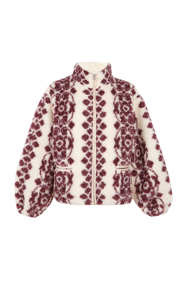 Hoss Intropia Dena. Deportiva estampada Estampado granate