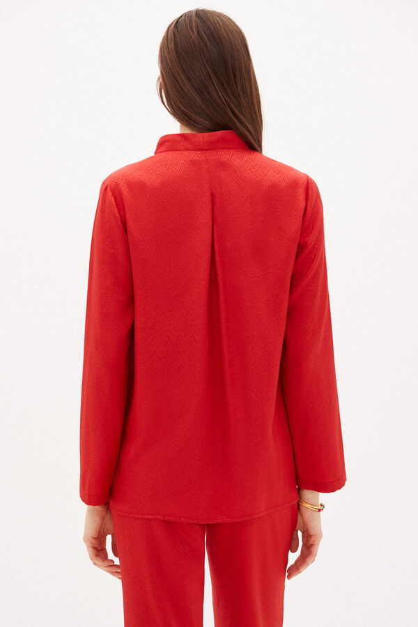 Hoss Intropia Milo. Blazer curado em jacquard Vermelho