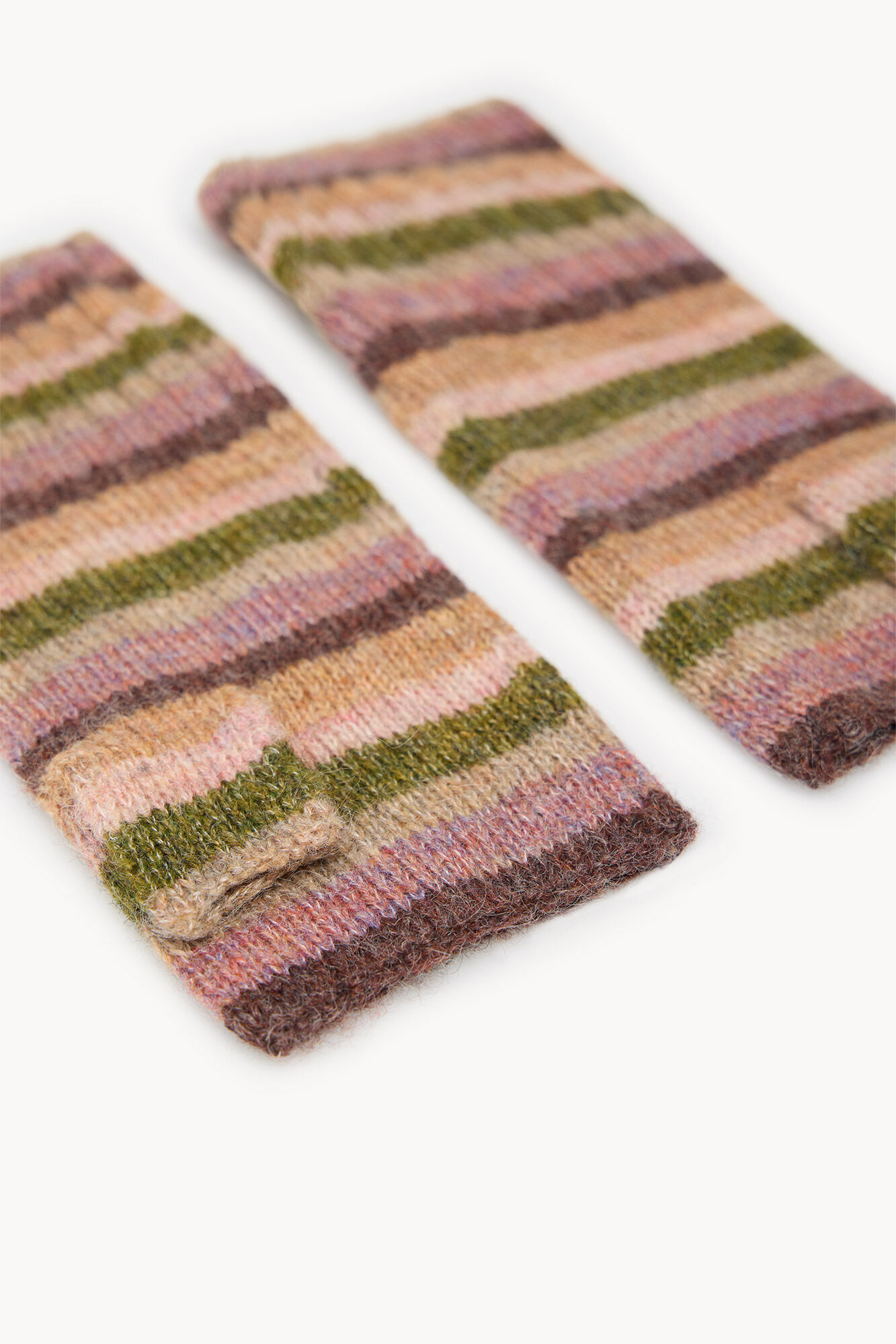 Hoss Intropia Nubia. Mitones de punto multirayas