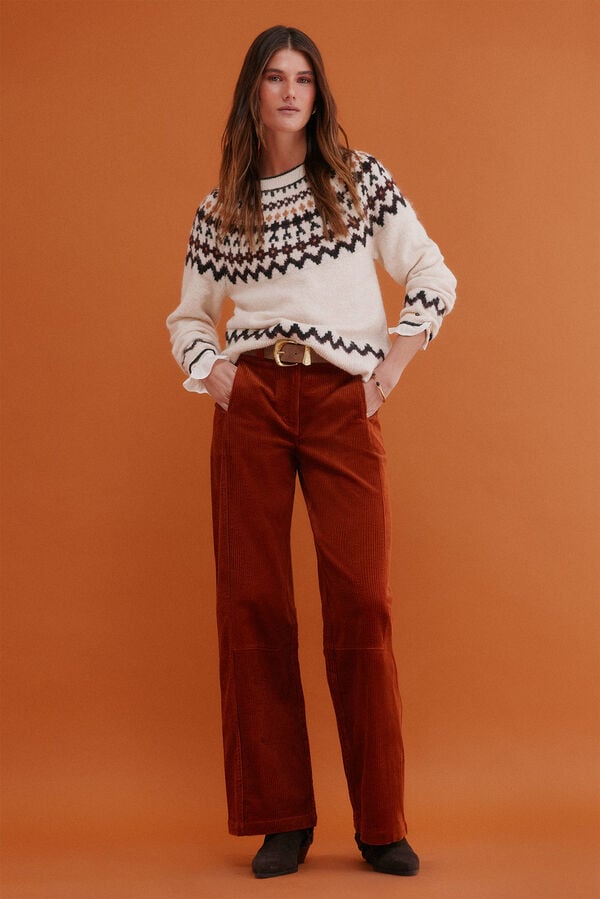 Hoss Intropia Ilma. Jersey grecas Beige