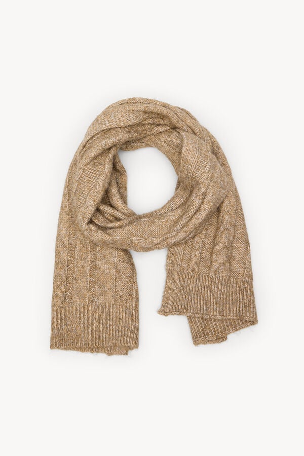 Hoss Intropia Nia. Bufanda de punto Kaki