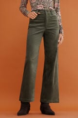 Hoss Intropia Paulette. Pantal&oacute;n wide leg Kaki