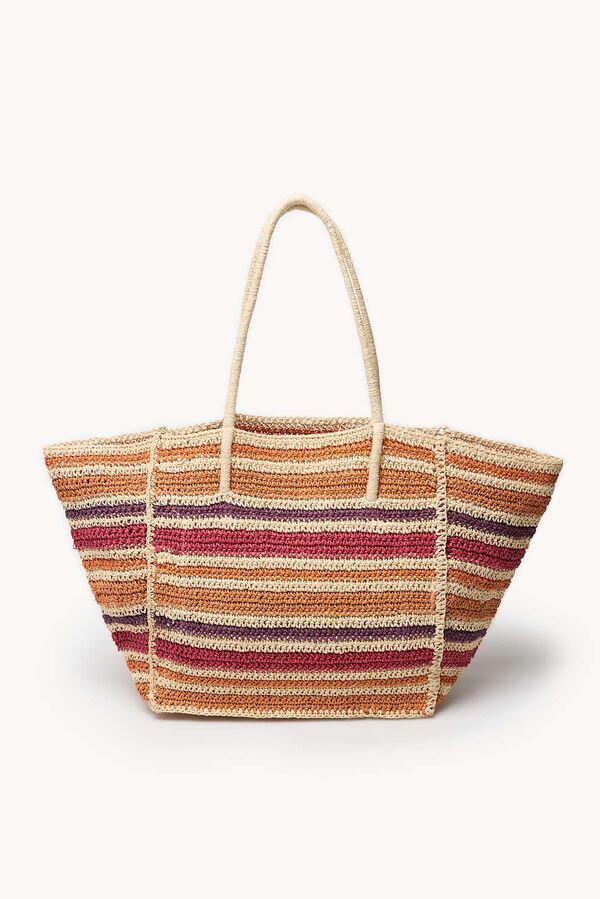 Hoss Intropia Nelba. Mala de r&aacute;fia Ecru