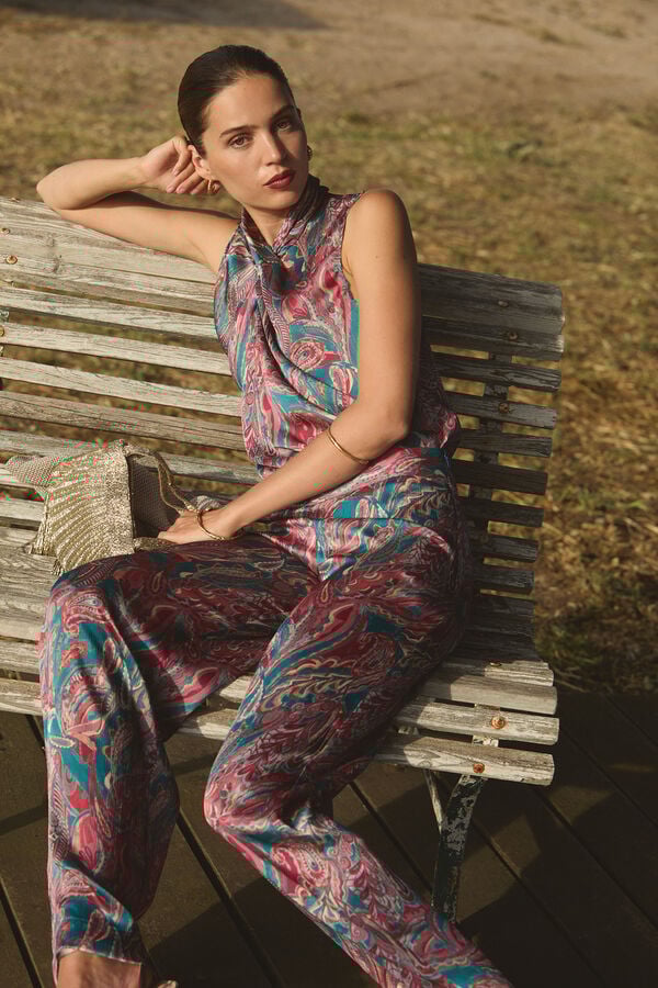 Hoss Intropia Paloma. Pantalones estampados Multicolor