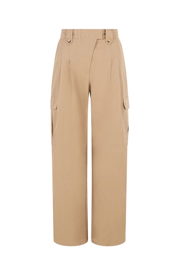 Hoss Intropia Piera. Pantal&oacute;n cargo Marfil