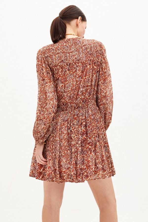 Hoss Intropia Bego&ntilde;a Vestido corto estampado Marron