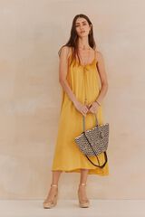 Hoss Intropia Loreto. Vestido fluido Amarelo