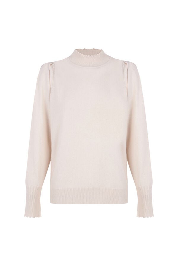 Hoss Intropia Ingrid. Jersey manga larga Beige