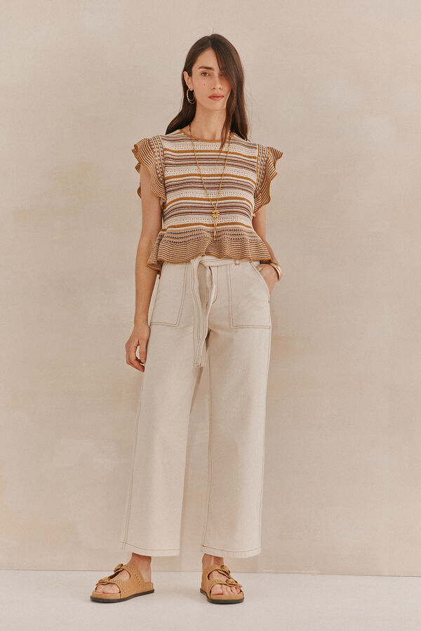 Hoss Intropia Paloma. Jeans fluído Ecru