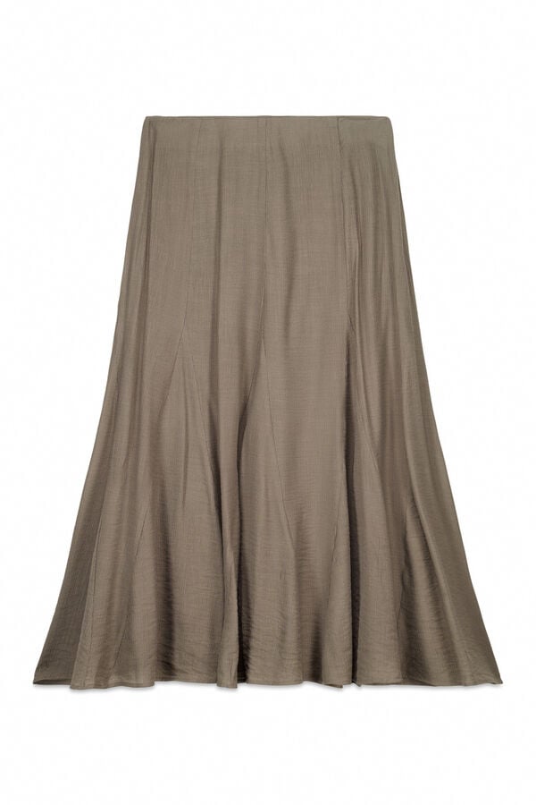 Hoss Intropia Rosario. Falda midi Kaki