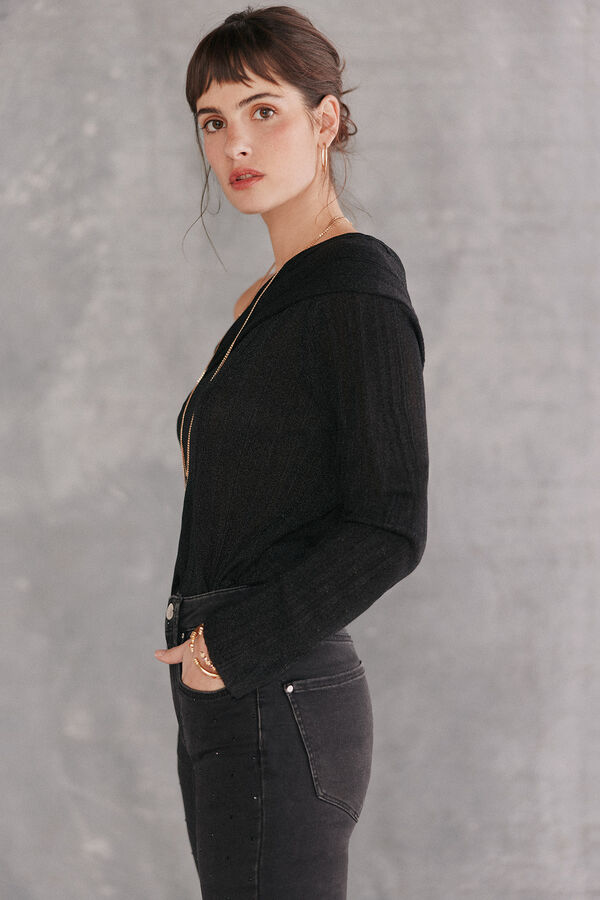 Hoss Intropia Tilly. Camisola assimétrica Preto