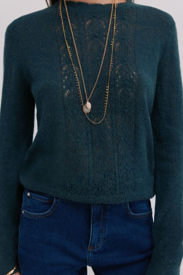 Hoss Intropia Isabella. Camisola vazado Verde
