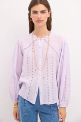 Hoss Intropia Cristina. Blusa rom&acirc;ntica.  Roxo