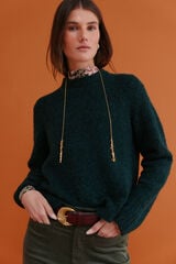 Hoss Intropia Irati. Camisola boucl&eacute; Verde