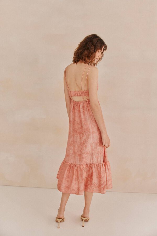 Hoss Intropia &Aacute;ngela. Vestido jaquard Rosa