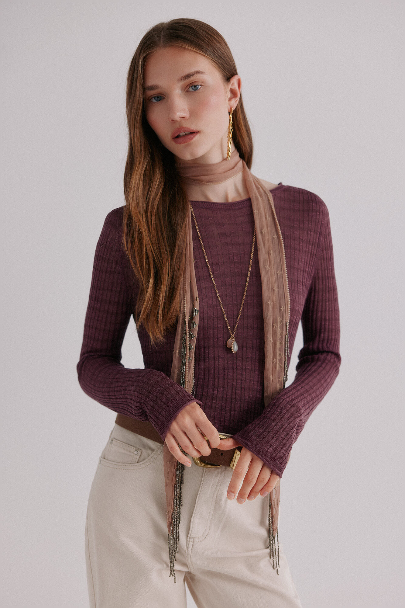 Hoss Intropia Nadine. Top estampado a rayas