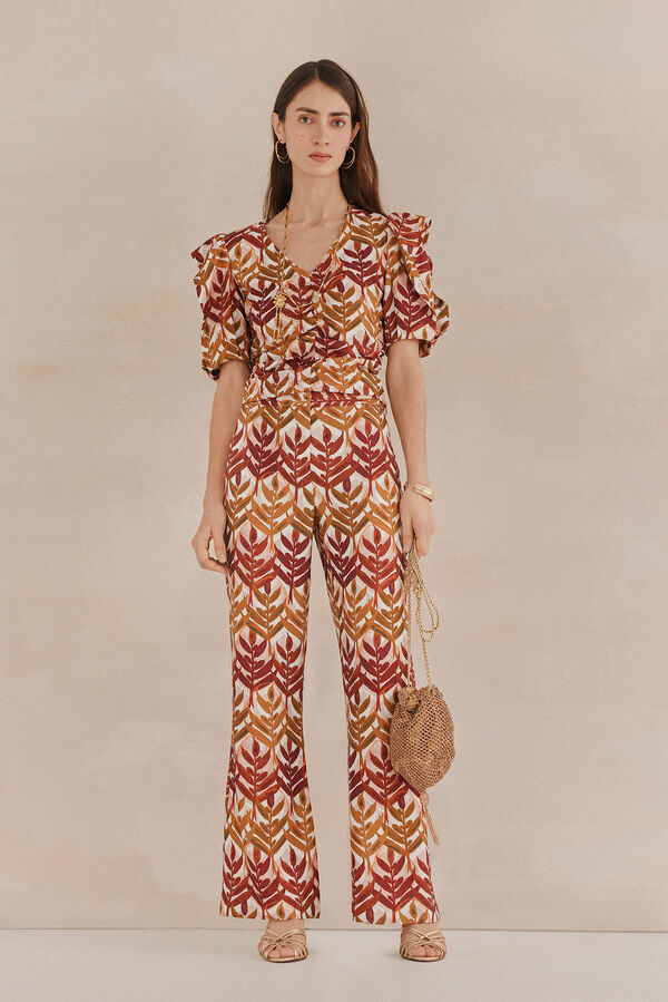 Hoss Intropia Parila. Calças fluídas Castanho