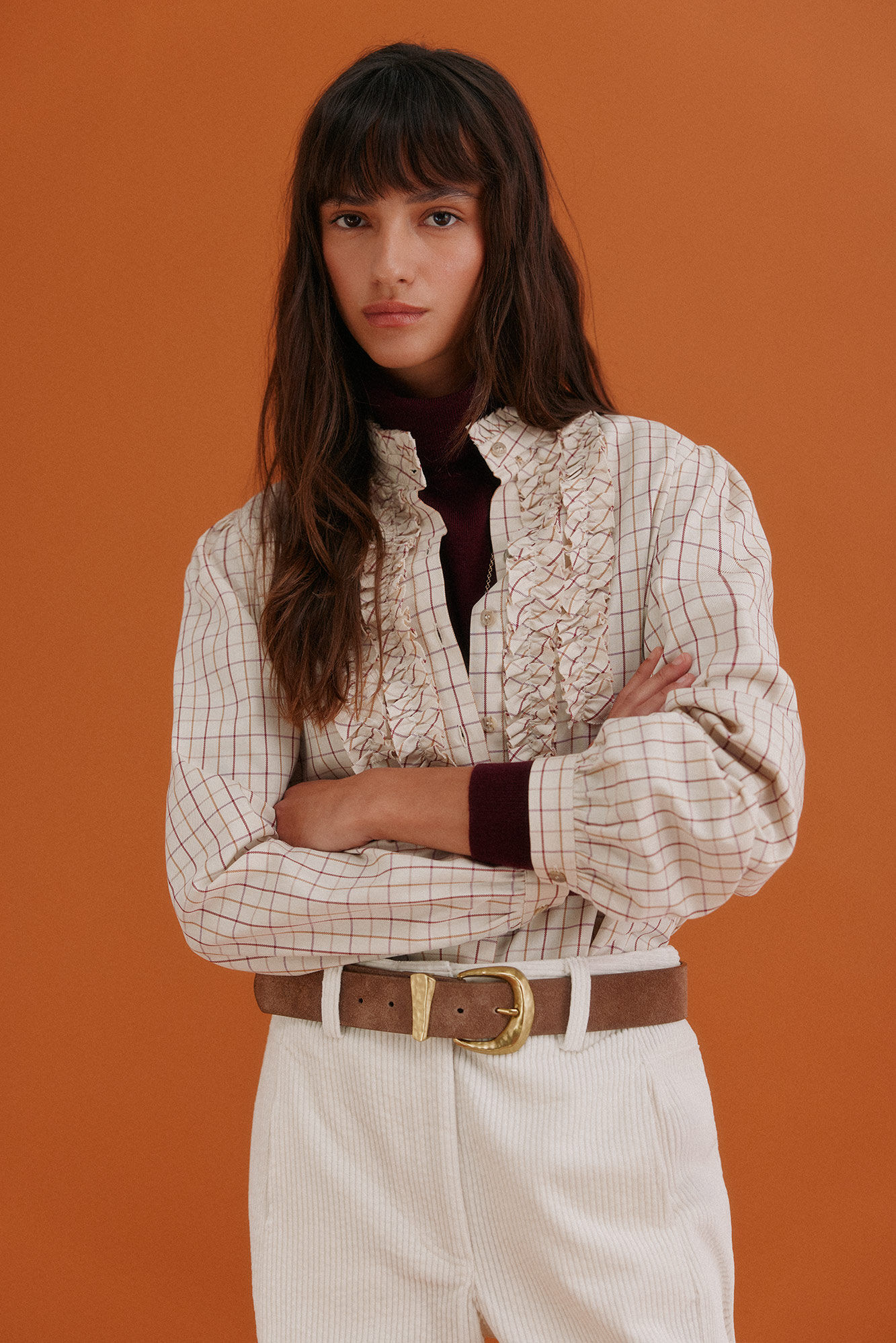 Hoss Intropia Gina. Blusa xadrez