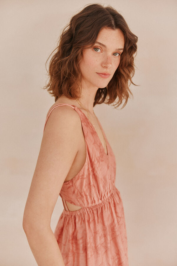 Hoss Intropia &Aacute;ngela. Vestido jaquard Rosa