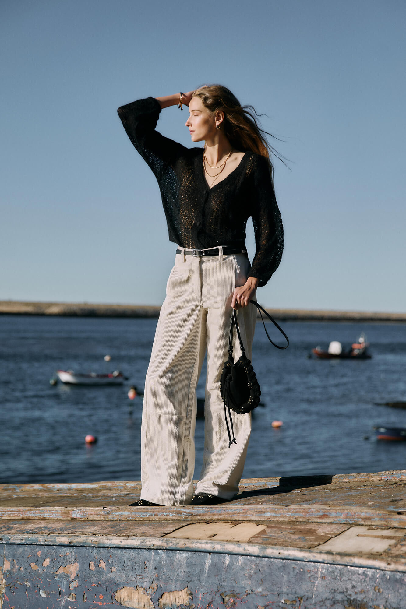 Hoss Intropia Ivy. C&aacute;rdigan calado