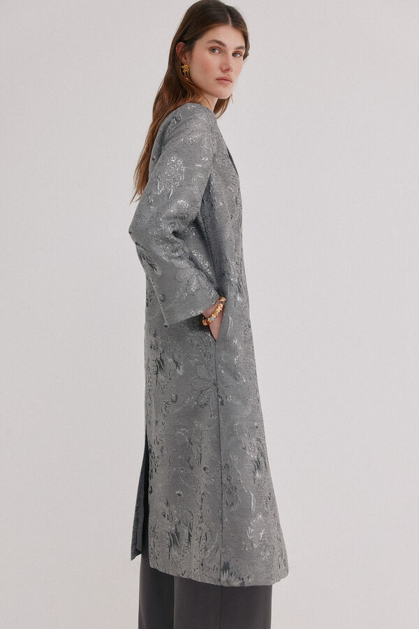 Hoss Intropia Eva. Quimono jacquard Cinzento