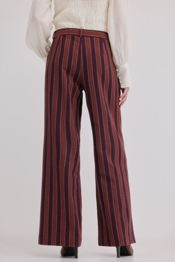 Hoss Intropia Pippa. Pantal&oacute;n a rayas Granate