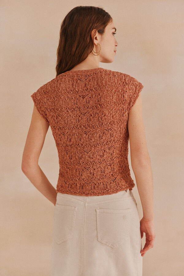 Hoss Intropia Susana. Camisola folhos Vermelho