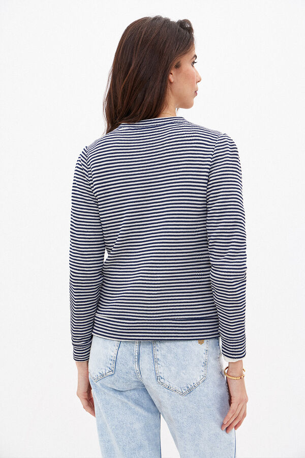 Hoss Intropia Tea. Sweatshirt &agrave;s riscas Azul