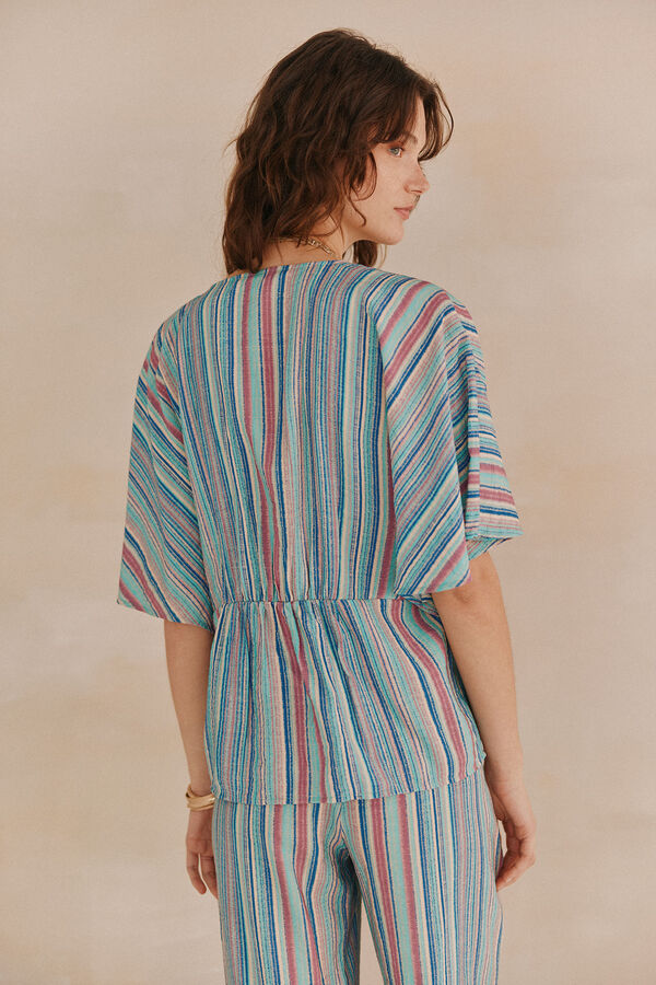 Hoss Intropia Ciara. Camisa manga curta. Multicolorido