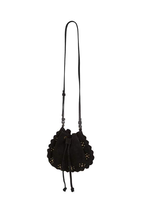 Hoss Intropia Numa. Bolsa de mala de tiracolo de croute Preto