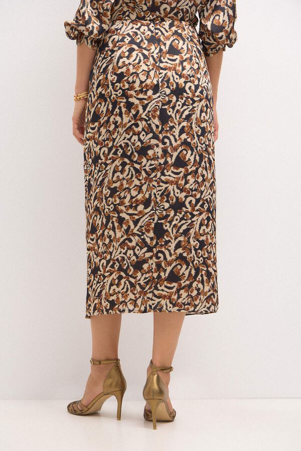 Hoss Intropia Omaira. Saia com n&oacute; central  Multicolorido