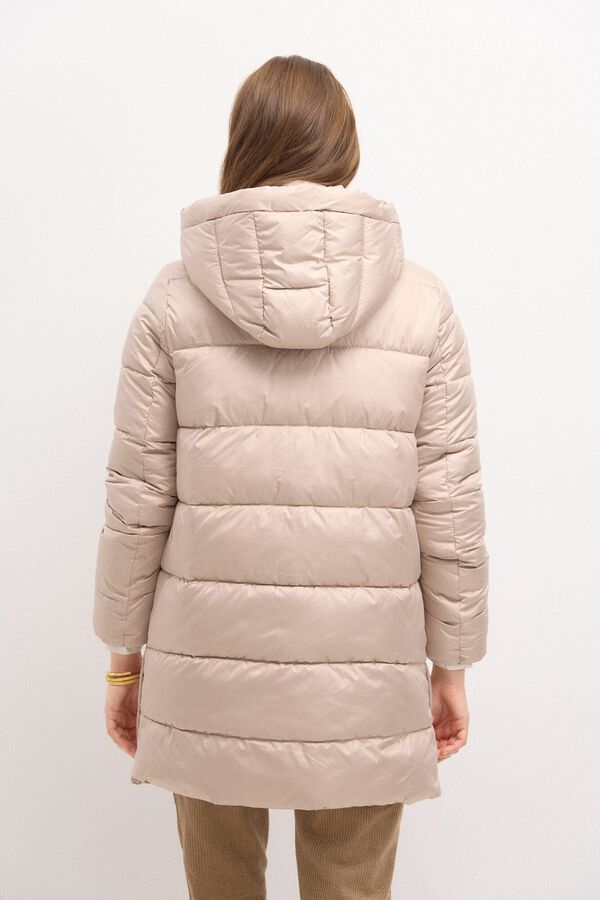 Hoss Intropia Dakota. Anoraque longo e grande Beige