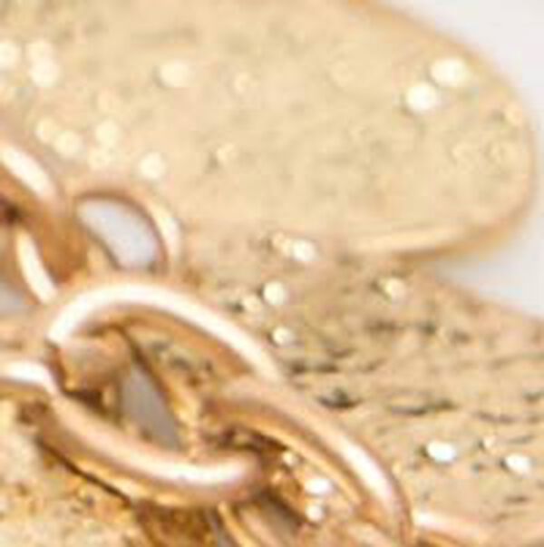 Hoss Intropia Lucy. Collar eslabones ba&ntilde;ado en oro Dorado