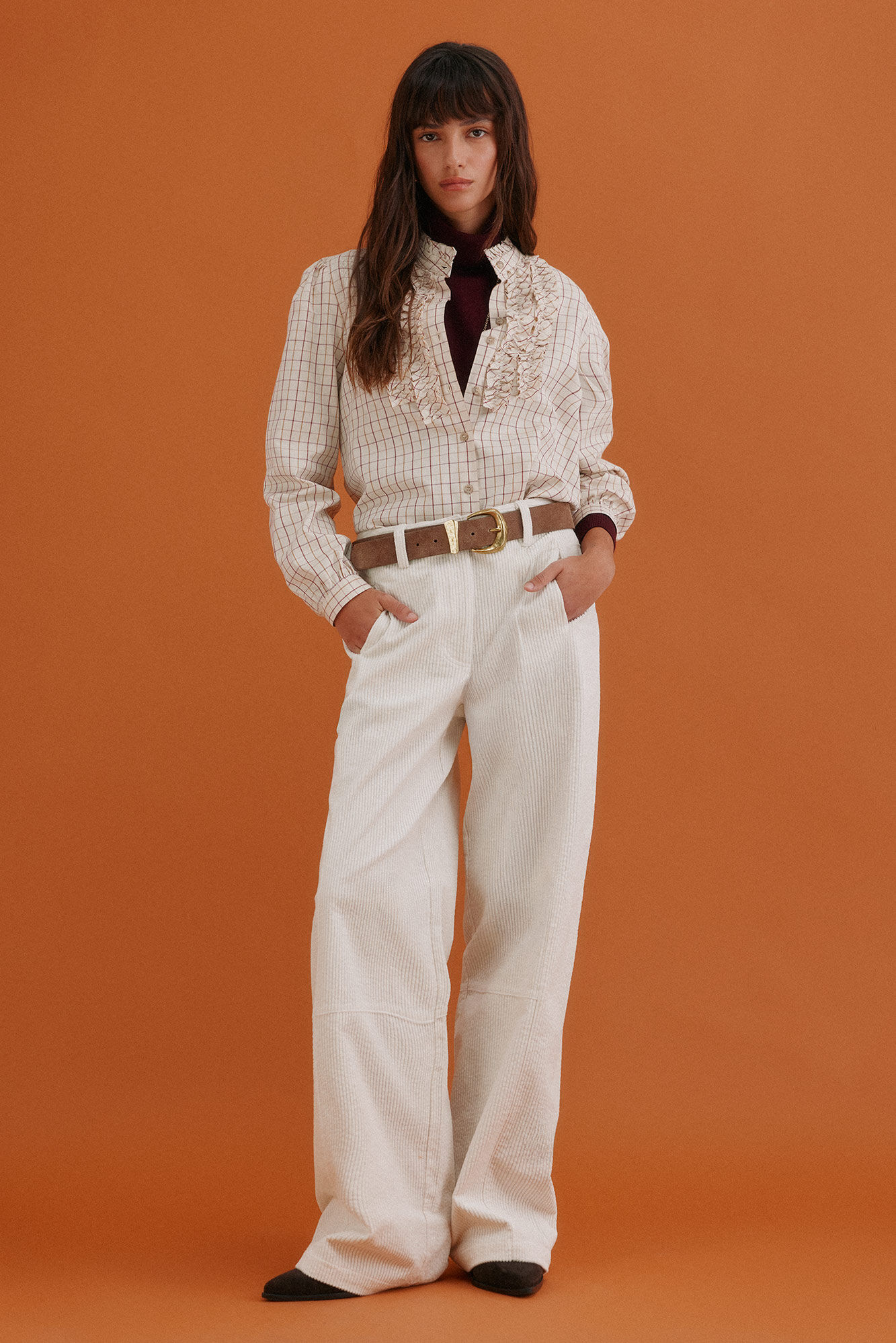 Hoss Intropia Gina. Blusa xadrez