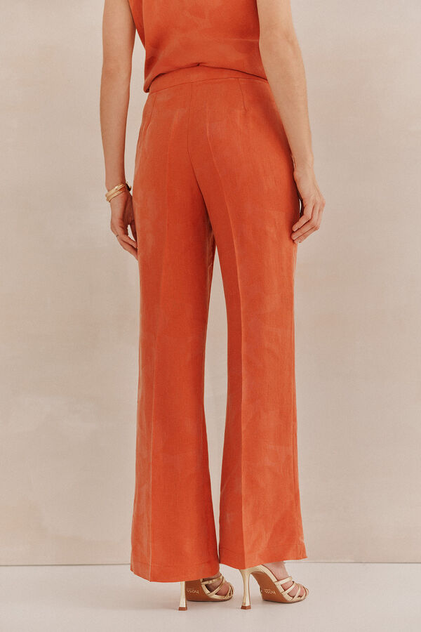 Hoss Intropia Petra. Cal&ccedil;as jaquard Laranja