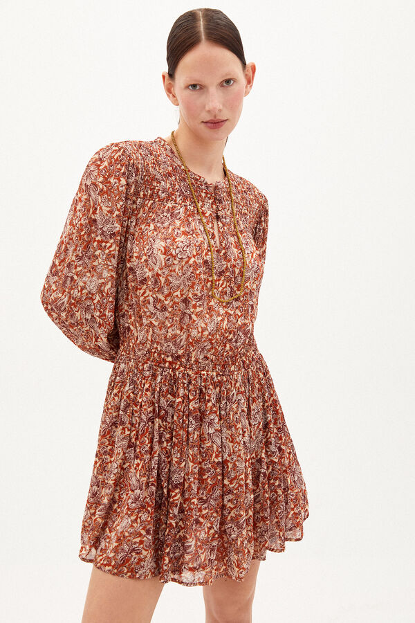 Hoss Intropia Bego&ntilde;a Vestido corto estampado Marron